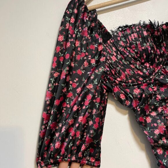 For Love & Lemons Women's Floral Bustier Mini Dress Size S NWT - Picture 4 of 14